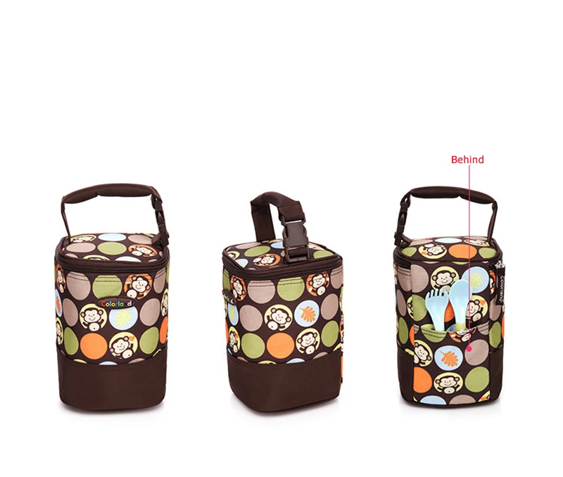 Baby Handbag Insulation Bottle Bag Portable Dot Mummy Breast Milk Bottles Thermo Bags Infant Feeding Keep Warm Tote BB5132 (11)