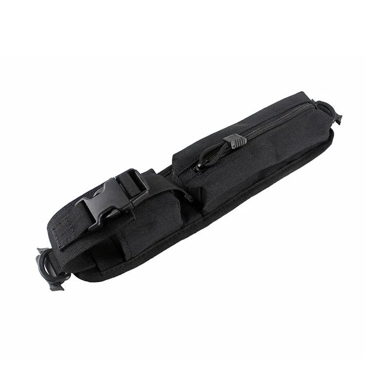 Molle тактический плечевой ремень сумка для мелочей Военная страйкбол Psitol журнал сумки Охота ножевой фонарик Shuolder сумка - Цвет: black