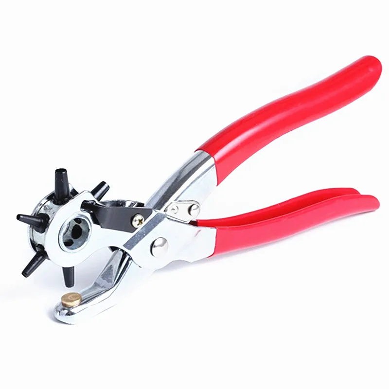 Duty Leather Hole Punch Hand Pliers Belt Holes Punches + Eyeylets Pliers +80pcs Eyeylets Grommet Setting Tool 2pcs/set