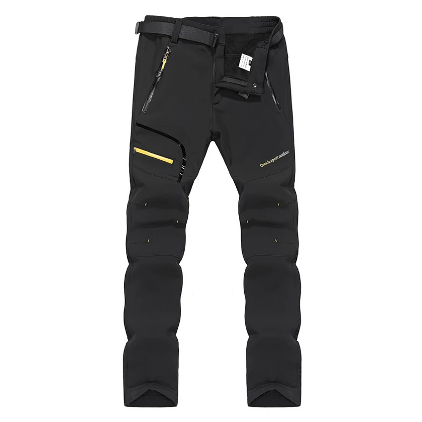 Mountainskin hombres mujeres invierno Softshell pantalones al aire libre impermeable de senderismo Camping Trekking esquí deportes MA169