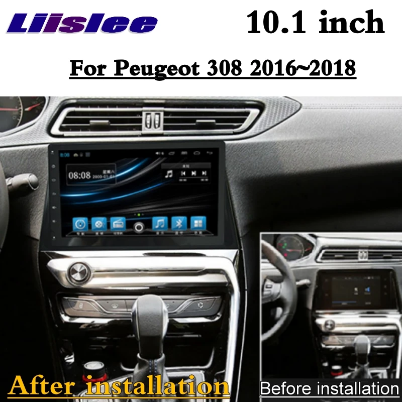 Sale For Peugeot 308 2016~2018 LiisLee Car Multimedia Screen GPS Map Wifi Audio Radio Stereo CarPlay Adapter Navigation NAVI MAP 3