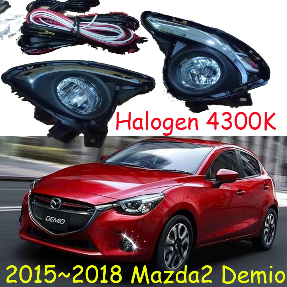 1 комплект туман светильник для Mazda 2 Mazda2 Demio галогенные светильник день Святого светильник тумана светильник