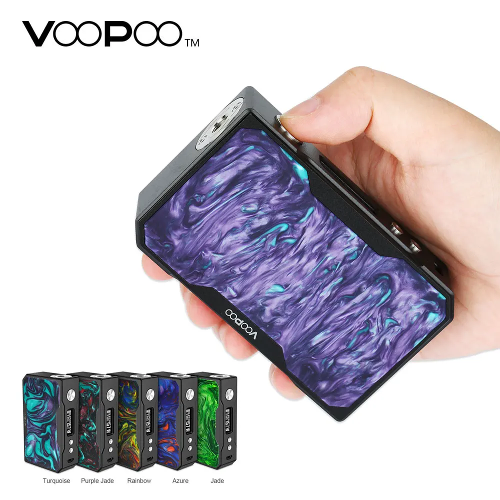 

157W VOOPOO Black Drag TC Box MOD Resin Panel for 510 RTA RDA Tank Atomzier E-cig Vapor Upgradeable Firmware Electric Cigarettes