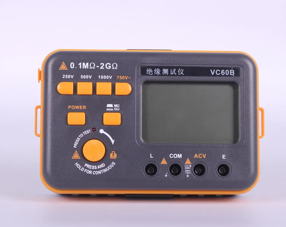 

VC60B Original Digital Intelligent Insulation Tester AC Voltage