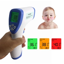 Digital Infrared Thermometer IR Body Temperature Meter for Baby Forehead Surface Non-contact Gun LCD Display Blue/Green/Purple