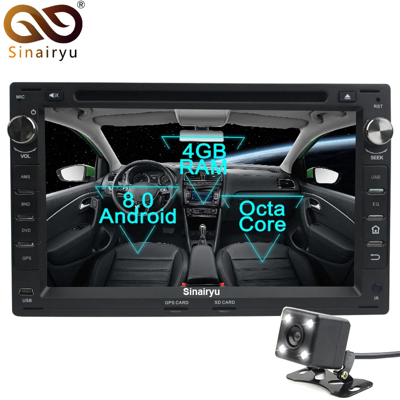 Восьмиядерный Android 8 0 автомобиль DVD gps радио для старых VW транспортер T4/T5 Бора Passat