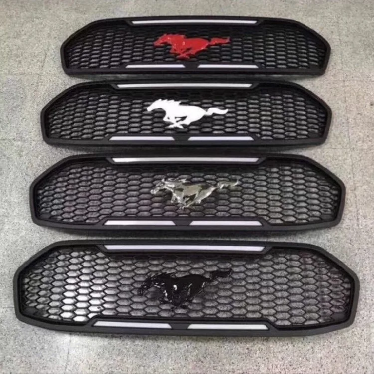 

White LED Front Racing Grille Raptor Grills Front Mask Cover Fit For Ford EVEREST 2016 2017