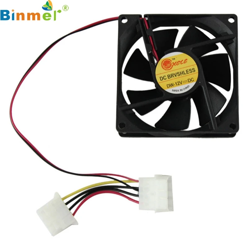 

Binmer SimpleStone Computer Case Cooler 12V 8CM 80MM PC CPU Cooling Cooler Fan 6312B13