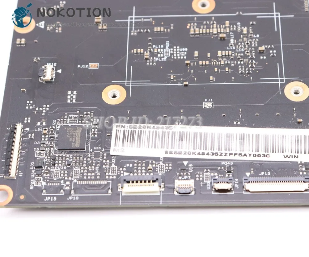 awesome  NOKOTION Brand New For Lenovo Yoga 900-13isk Laptop Motherboard FRU 5B20K48435 BYG40 NM-A411 SR2EZ 