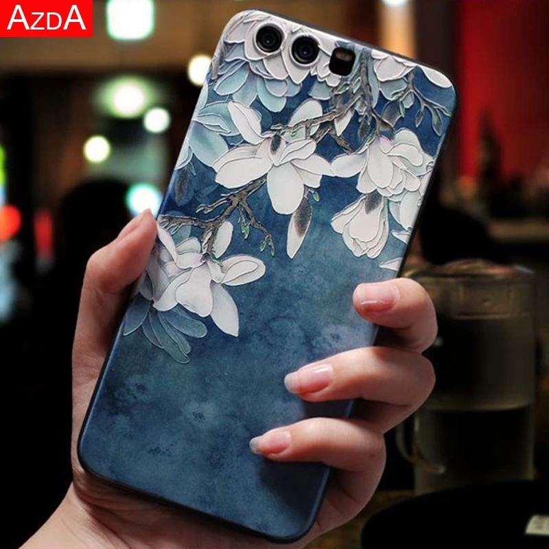 

3D Emboss Cover For Huawei P Smart 2019 Mate 10 20 P8 P9 P10 P20 P30 Nova 3 3i For Honor 8X 7A Pro 9 10 Lite Soft TPU Matte Case