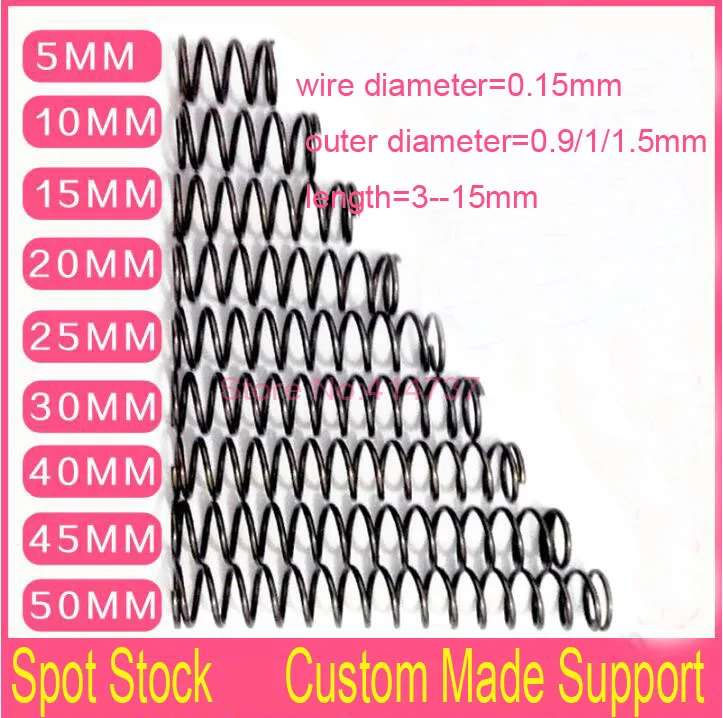 Aliexpress.com : Buy 50pcs 0.15 wire series spot spring compression