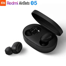 Xiaomi Redmi AirDots Bluetooth гарнитура 5,0 TWS истинный беспроводной стерео SBC милый мини-светильник наушники с автоматической зарядкой