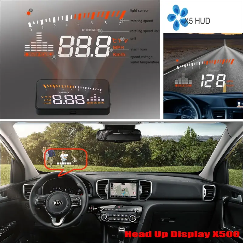 Автомобильный проектор на лобовое стекло для Kia Sedona/Sorento/Sportage K3/K4/K5 2010 2019|head up|head