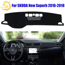 Easysee крышка приборной панели Pad Dashmat коврик с рельефом от солнца шахматная доска ковровые покрытия для SKODA superb пыли