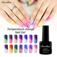 saroline Chameleon Temperature Nail Gel Polish Changing Color Gel Nail Polish Long Lasting UV Lamp Gel Polish Nail Gel Varnish