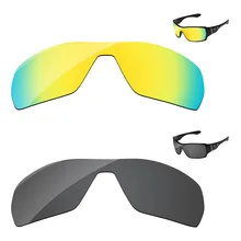 Черный и 24 К золотой 2 шт. Поляризованные замена оптические стёкла для Offshoot солнцезащитные очки женщин рамки UVA и UVB защиты