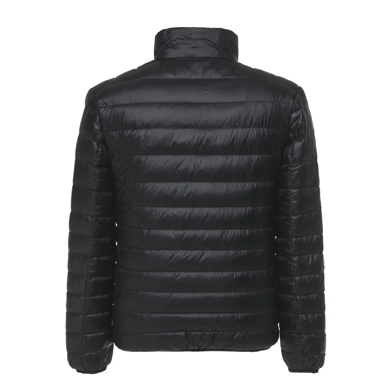 Men's Duck Down Jacket New Autumn Winter Men Fashion Casual Light Collar Coat Brand Clothes Black Red Navy down jacket mens jacket