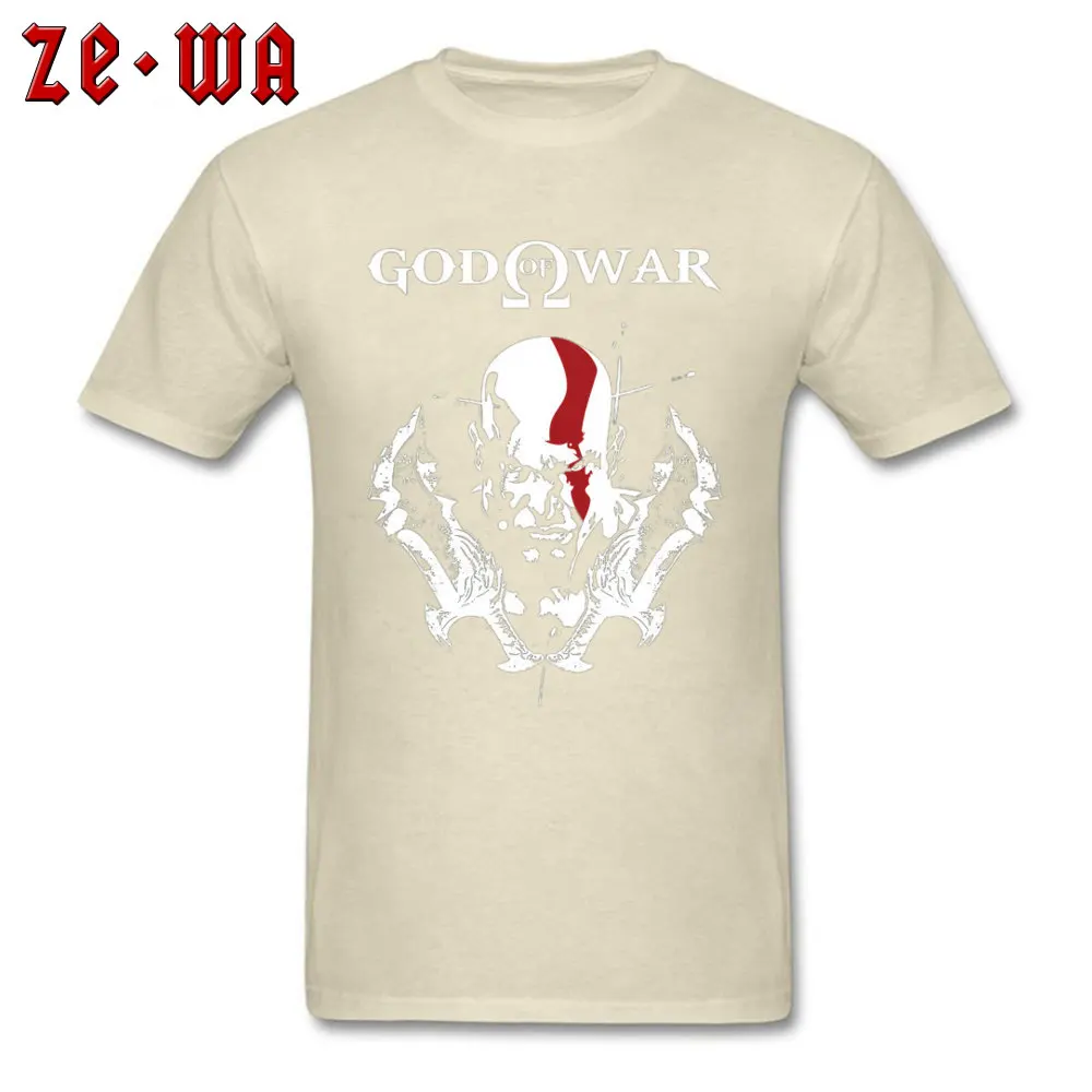 High Quality Men Tshirts O Neck Short Sleeve Pure Cotton KRATOS Tops & Tees Casual Tshirts Drop Shipping KRATOS beige