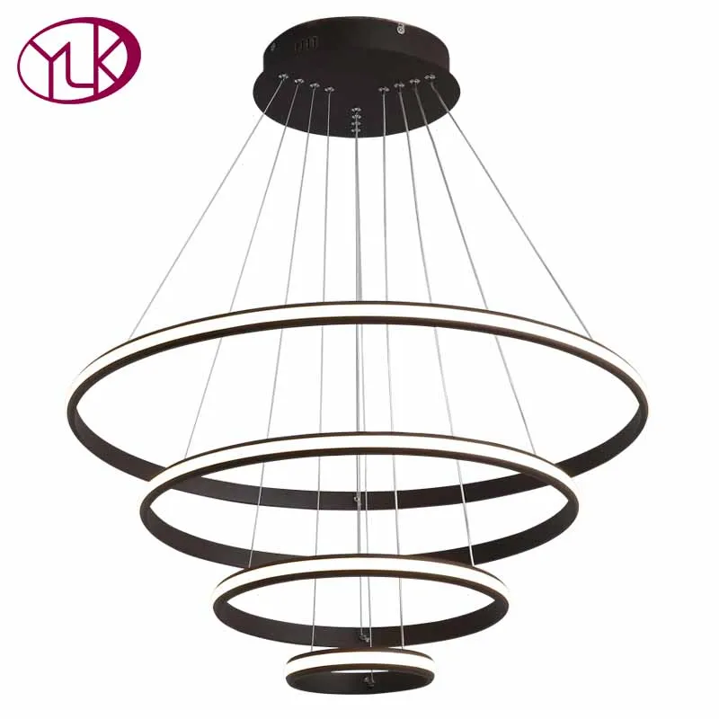

Youlaike Modern LED Chandelier Lighting For Living Room Large Staircase Hanging Lamp Brown/White Home Decoration Light Fixtures