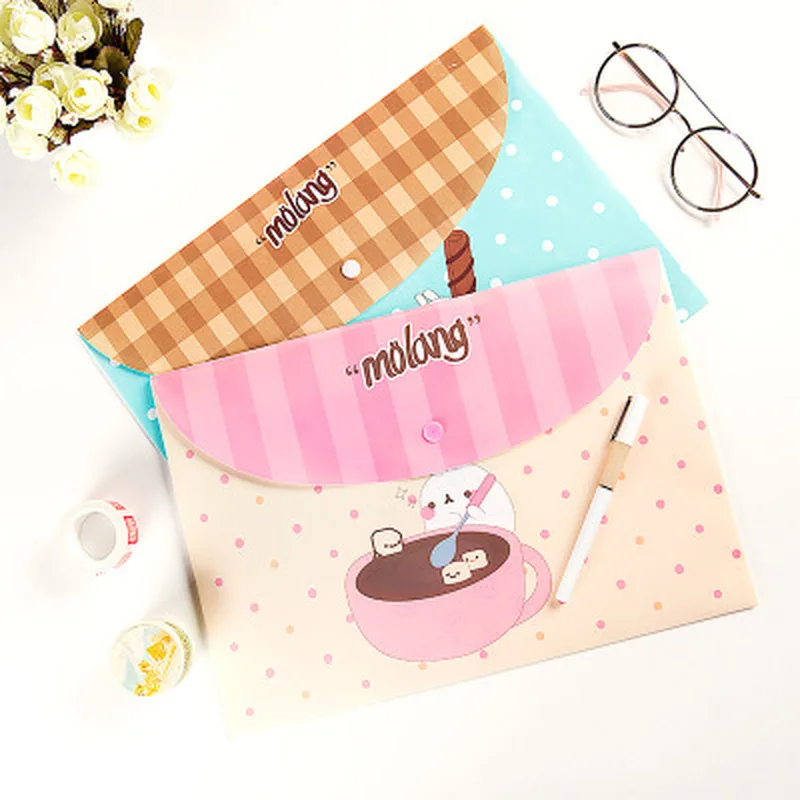 Сумка для карандашей канцелярские новинки Kawaii папка документов стильная