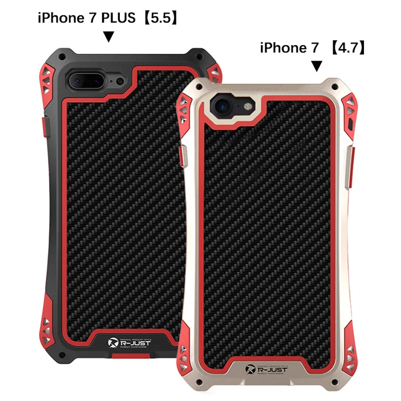 7 life Waterproof Shockproof Metal Aluminum Armor phone case cover for iphone 7 7plus cell phone