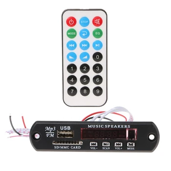

MP3 Decoder Board Remote Control USB MP3 WAV MMC TF Card FM Cut Memory