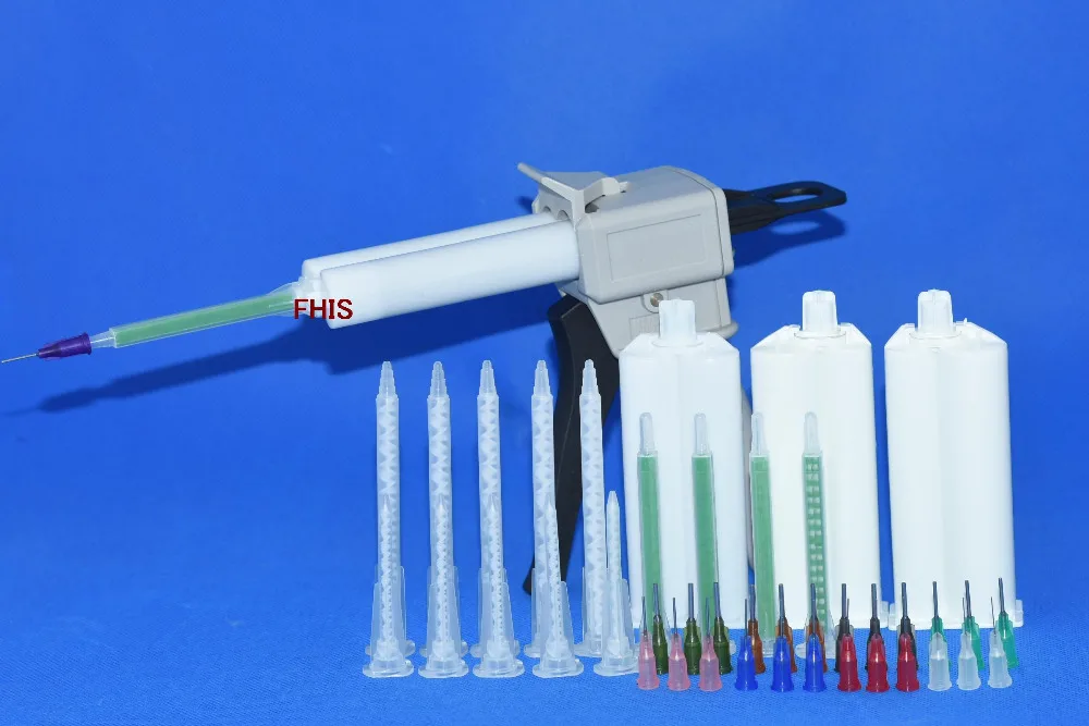 

50ML AB glue cartridge 2: 1 1: 1 Manual Dispense Gun with Cartridge combinations