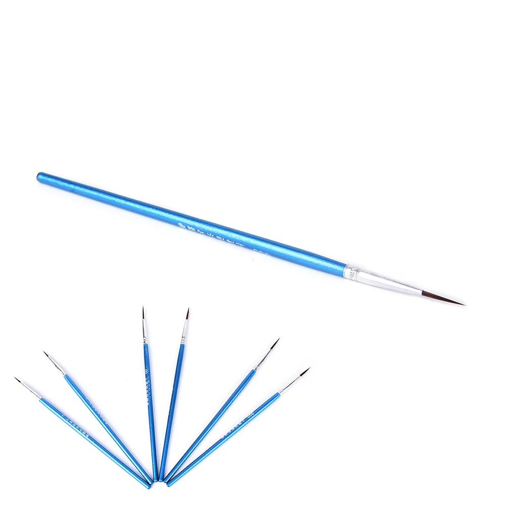 10 шт. нейлоновая кисть Ручка Тонкая ручная краска ed тонкая ручка-закладка синий Baton карандаш для рисования краски принадлежности