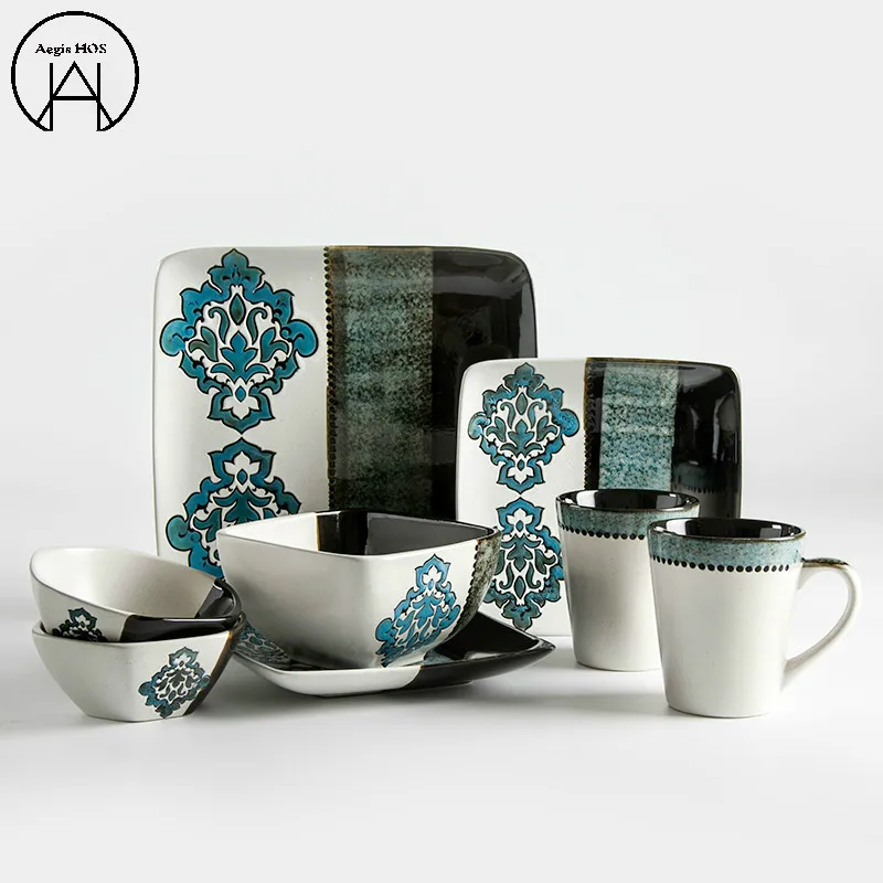 

Ceramic Tableware Food Container Wedding Folding Knife Food Container Dishes Plate Dinnerware Set Cutlery Set Dinner Sets