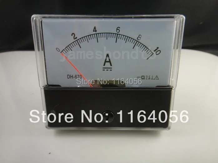 Аналоговая Панель Амперметр постоянного тока 0 10A 10A|ammeter ac|meter ratemeter pressure |