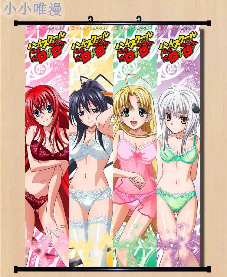 Аниме старшая школа DxD Himejima Akeno & Toujou Koneko Irina Shidou Rias Gremory домашний Декор настенный