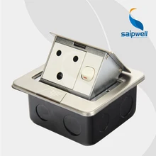 15A 220 V тонкий дизайн напольная розетка из нержавеющей стали/Южная Африка стиль водонепроницаемый электрический розетка и переключатель(SPD-2F/SC6-12