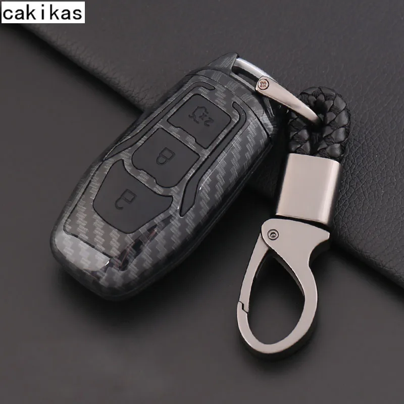 ABS автомобильный Стайлинг чехол для ключей Fob Ford Focus 2 3 ST Mondeo Kuga Fiesta Ecosport Ranger Escape