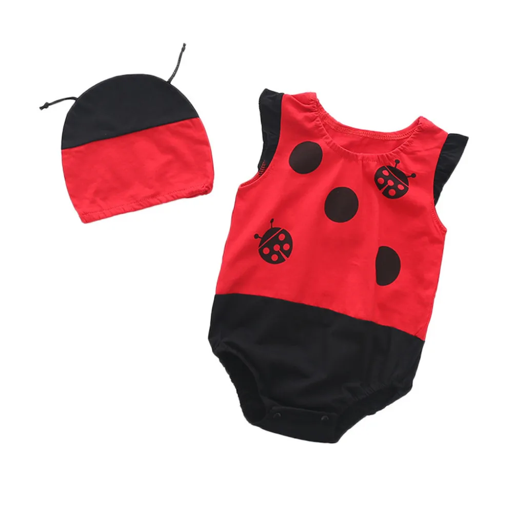

Novelty 2018 Baby Romper Overalls For Newborns Christmas Newborn Baby Girls Boys Rompers Jumpsuit With Hat Outfit Clothes @30