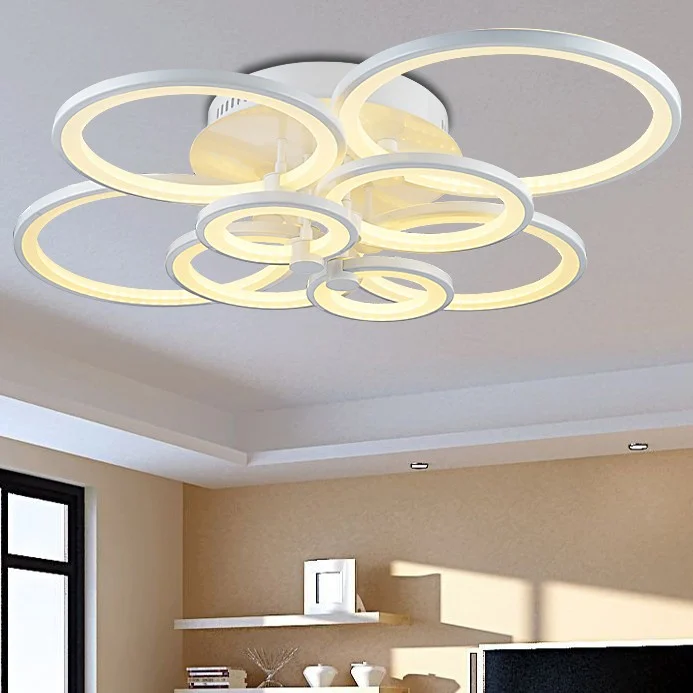 

Modern LED Ceiling Lamp White Pendant Light Acrylic Led light for Living Room Bedroom Creative LED Home Lighting