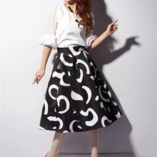 Летние платья для женщин Новая мода Европейский pring бальное платье юбка Элегантная черная/Красная Полная Юбка Повседневная полная миди юбка