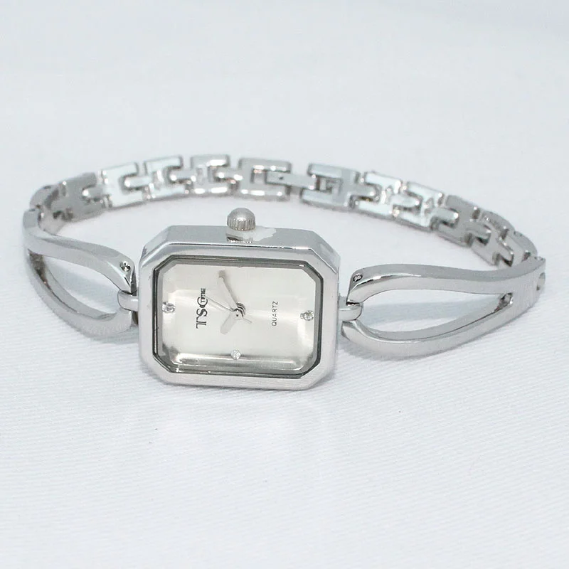 Повседневное для женщин кварцевые часы Дамская мода кристалл роскошные золотые нержавеющая сталь наручные часы relogio feminino - Цвет: silver white