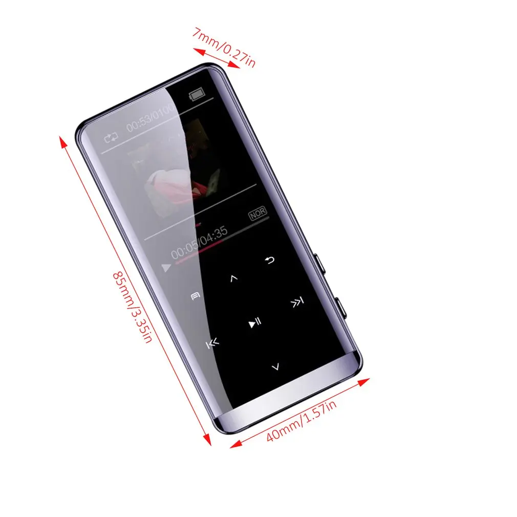 Bluetooth MP3 плеер HIFI спортивный музыкальный динамик s медиа FM радио рекордер поддержка OTG Walkman спортивный музыкальный динамик