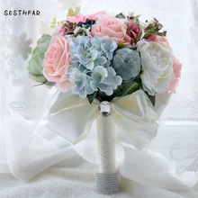 Свадебный букет свадебный цветок Шелковый Свадебный букет buque de noiva свадебное украшение