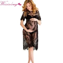 WEIXINBUY, новинка, женское кружевное платье, повседневное, длинное, черное, короткий рукав, о-образный вырез, прозрачная пляжная одежда, платья размера плюс