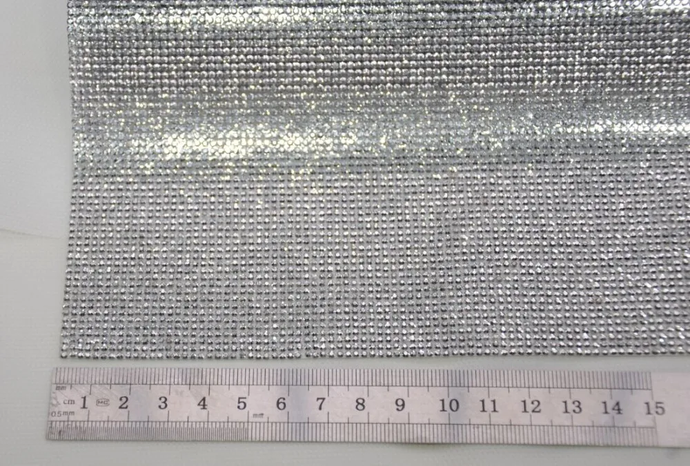 2 мм Серебряный гематит flatbackRhinestone отделка бисером Алмазная сетка горячей фиксации или самоклеющиеся рулон аппликация из страз окантовка для украшения