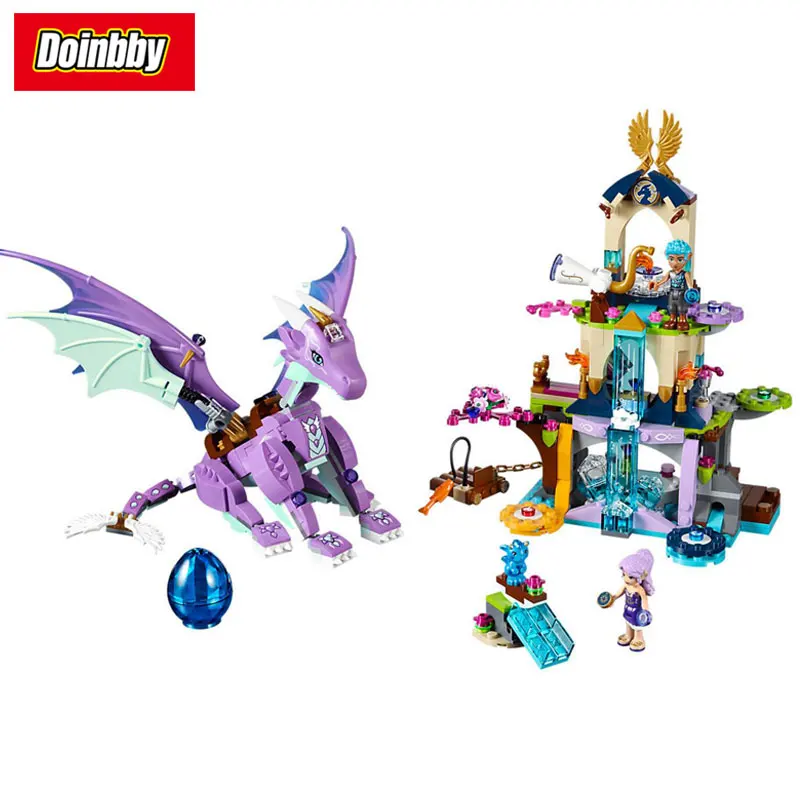 

10549 The Dragon Sanctuary Cherry Tree Princess Elf 10549 Model Building Blocks Fairy Toys Bricks Compatible with 41178 Elves