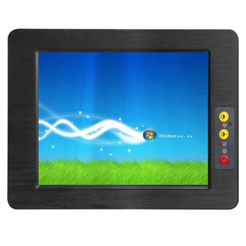 

all in one computer 12.1" touch screen fanless industrial panel pc with 2xLAN RJ-45 all in one pc win7 / win10 / xp system
