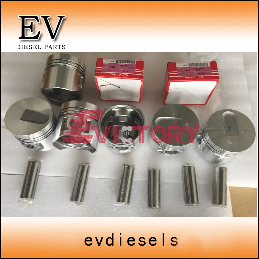 S6E piston and ring