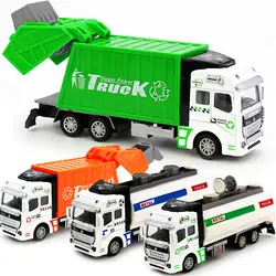 Литой Грузовик модель мальчики игрушка сплава и abs мусора транспорта инженерные Модель автомобиля игрушки для детей детские подарки новый