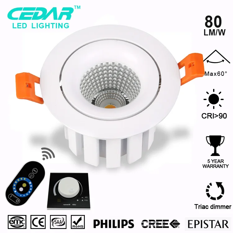 RA> 90 5 Вт 8 12 15 Светодиодный светильник с регулируемой яркостью|dimmable downlight|led dimmable