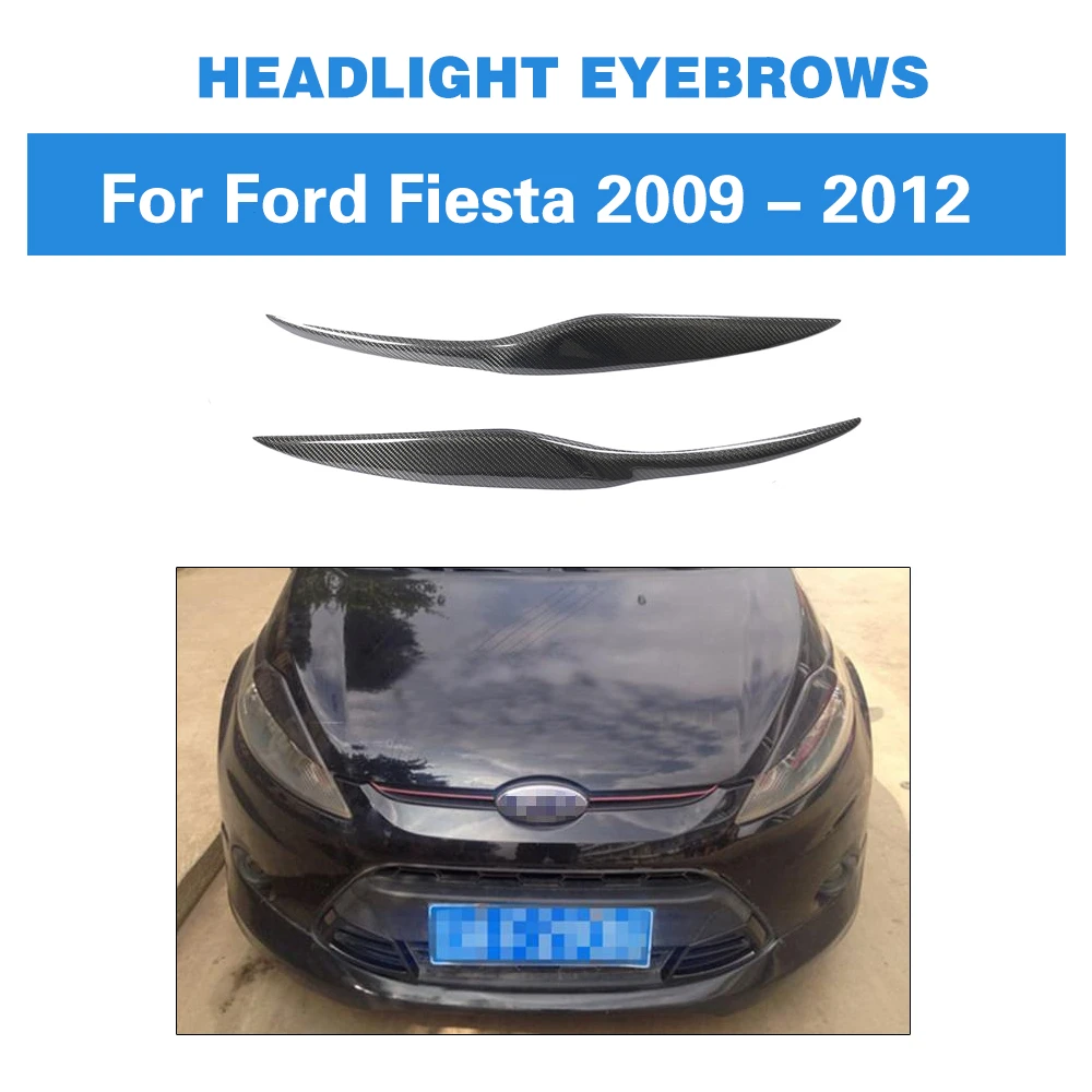 for Ford Fiesta Facelift MK7 2009-2012 ABS Carbon Trim Lamp Eyebrow Headlights Covers Replacement Accessories QUXING 1 Pair Car Headlight Eyebrows Eye Lids for Ford Fiesta Facelift MK7 2009-2012 ABS Carbon Trim Lamp Eyebrow Headlights Covers Replacement Accessories QUXING 1 Pair Car Headlight Eyebrows Eye Lids