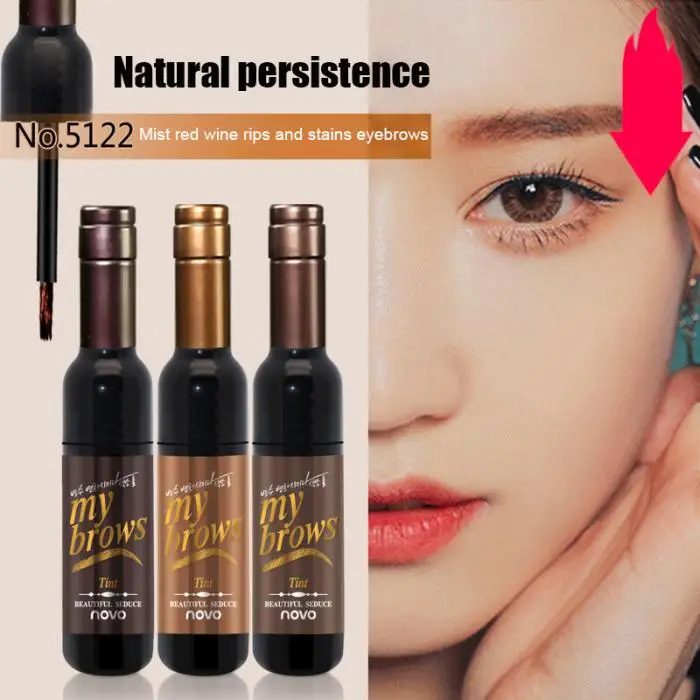 Permanent eyebrow gel black coffee gray peel off eyebrow shadows Eyebrow gel Cosmetics Make-up for women High pigment makeup