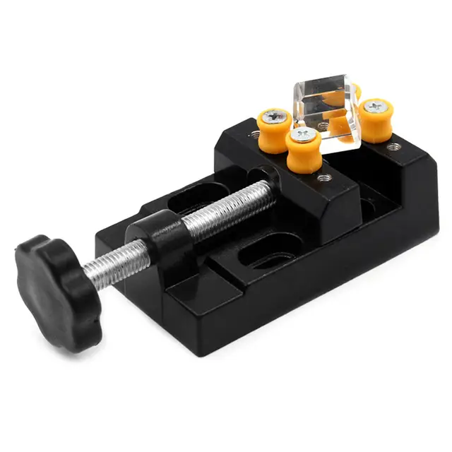 1 Pc Black Watch Back Case Holder Bench Table Vise Adjustable