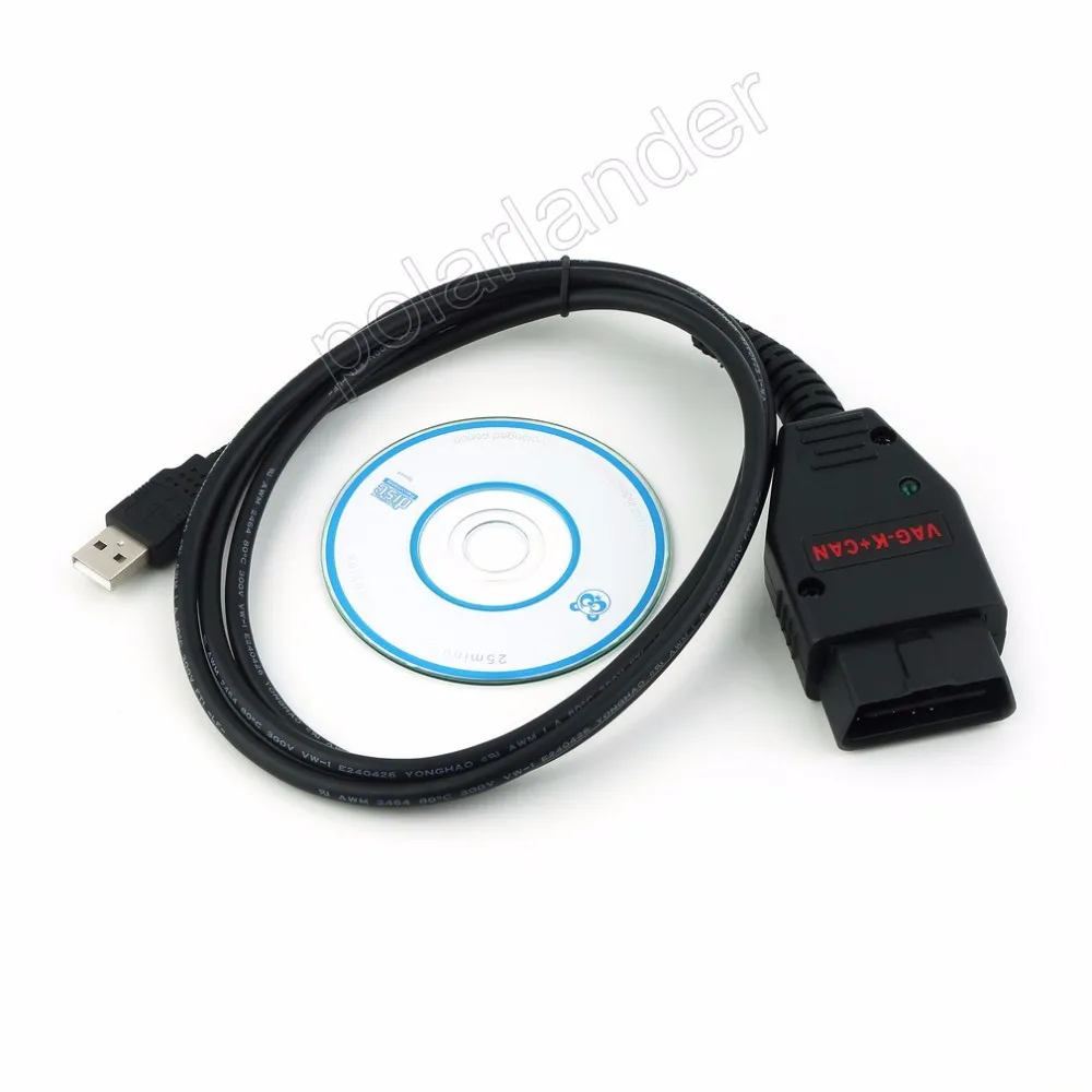 VAG K + CAN 1 4 OBD II 2 USB Диагностический кабель для автомобильного сканера